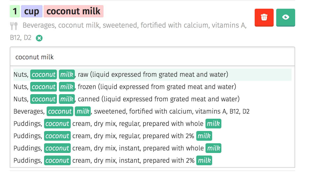 nutrifox最简单最精确地创建营养标签配方